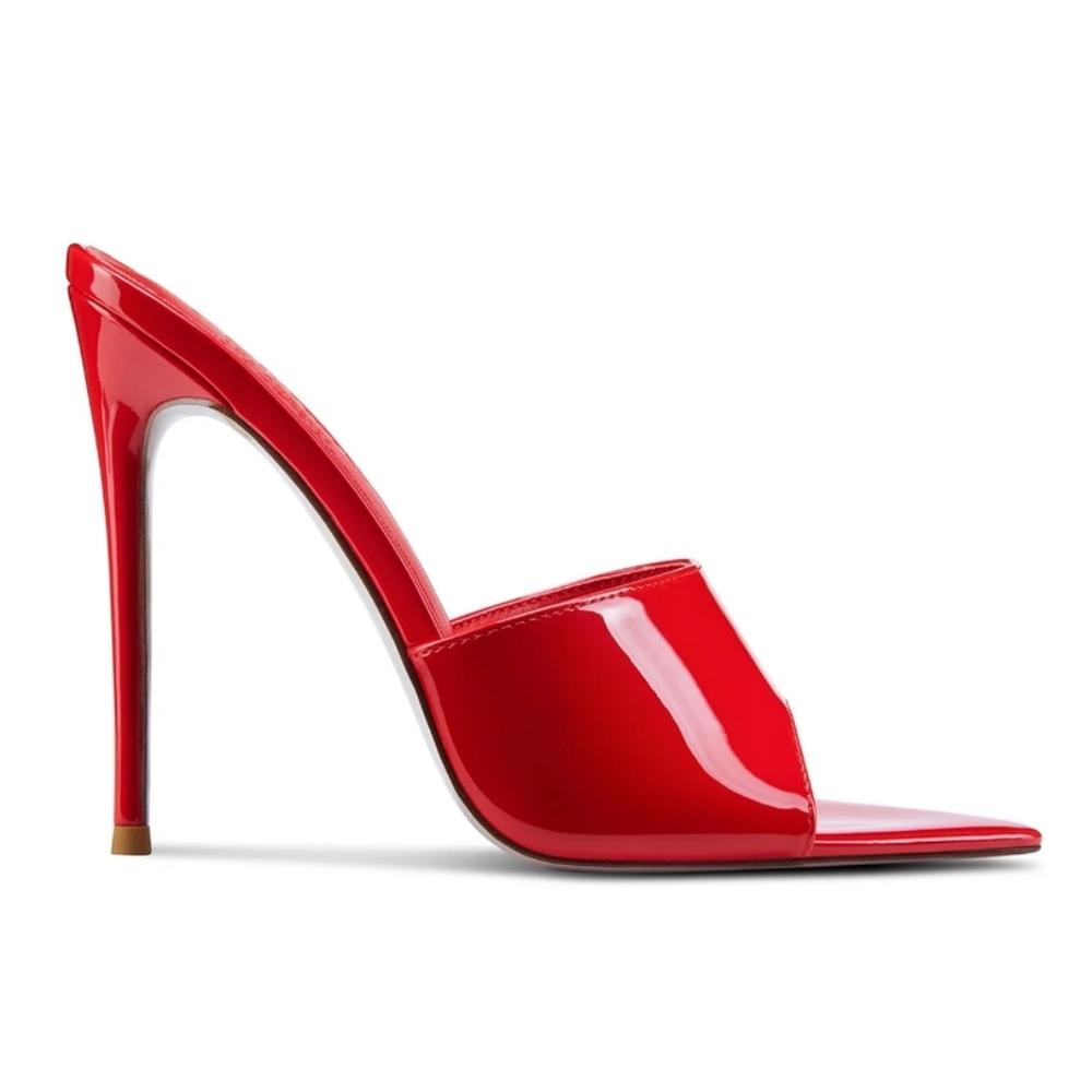 Gianni Patent Mule - Rouge
